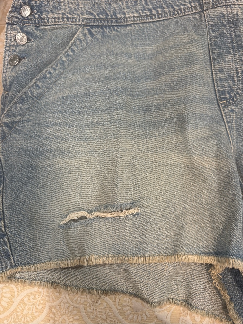 Arizona Jean Co. Light Wash Denim Shortalls XXXL plus - Picture 8 of 10